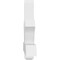 Ekena Millwork Redmond Architectural Grade PVC Gable Bracket, 60"W x 22 1/2"H x 4"D x 4"F, 9/12 Pitch GBP060X23X0404RED00 - alternate 3